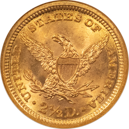 $2.50 1898 $2.50 LIBERTY GOLD QUARTER EAGLE – NGC MS-65, 66 QUALITY, FATTY, PQ, CAC!