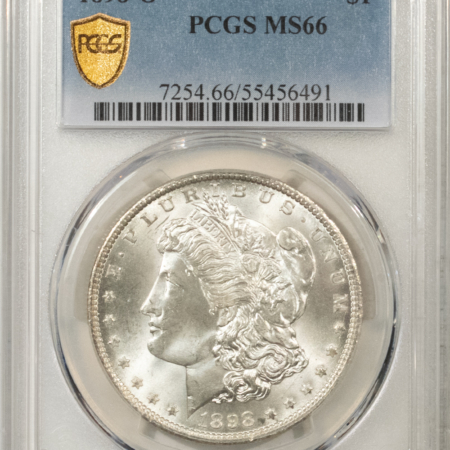 Morgan Dollars 1898-O $1 MORGAN DOLLAR – PCGS MS-66, WHITE & PREMIUM QUALITY!