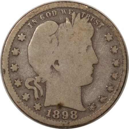 New Store Items 1898-S BARBER QUARTER – PLEASING CIRCULATED EXAMPLE!