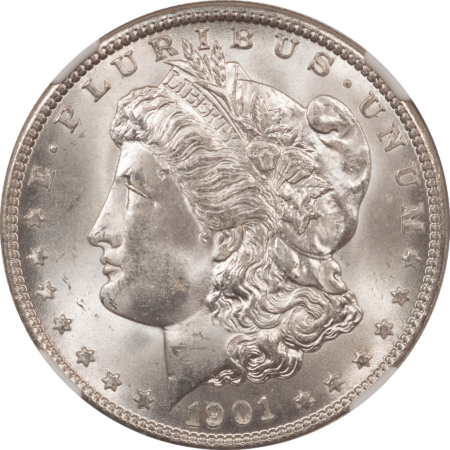 Morgan Dollars 1901-O $1 MORGAN DOLLAR – NGC MS-65, WHITE GEM!