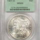 Morgan Dollars 1901-O $1 MORGAN DOLLAR – NGC MS-65, WHITE GEM!