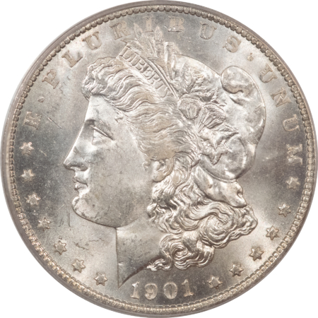 Morgan Dollars 1901-O $1 MORGAN DOLLAR – PCGS MS-64, OLD GREEN HOLDER & PREMIUM QUALITY!