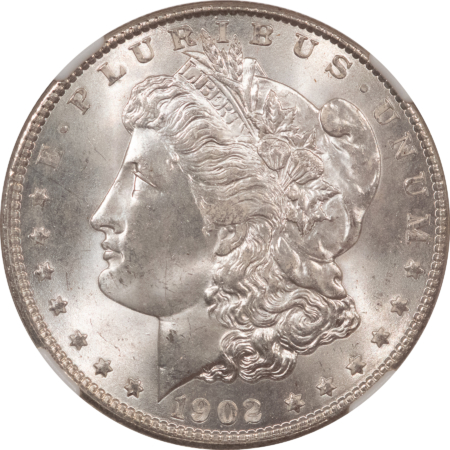 Morgan Dollars 1902-O $1 MORGAN DOLLAR – NGC MS-65, BLAST WHITE!