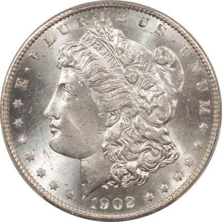 Morgan Dollars 1902-O $1 MORGAN DOLLAR – PCGS MS-66, BLAST WHITE & SEMI-PROOFLIKE! NICE!