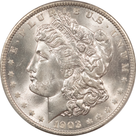 Morgan Dollars 1903-O $1 MORGAN DOLLAR – PCGS MS-64, BLAST WHITE, TOUGH DATE!