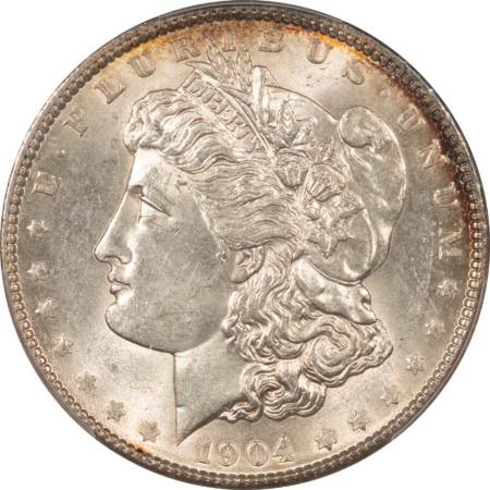 Morgan Dollars 1904 $1 MORGAN DOLLAR – PCGS MS-61, LOOKS 63! PREMIUM QUALITY!