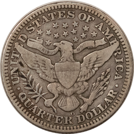 Barber Quarters 1908-O BARBER QUARTER – VIRTUALLY FINE DETAILS, LITE OBVERSE WIPE!