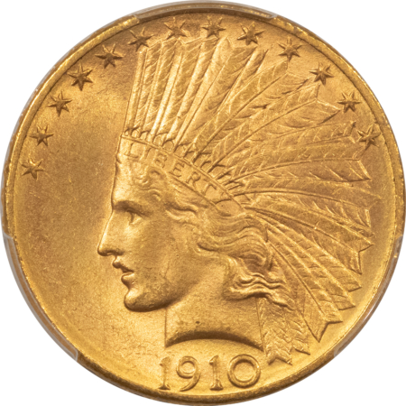 $10 1910-D $10 INDIAN GOLD EAGLE – PCGS MS-63