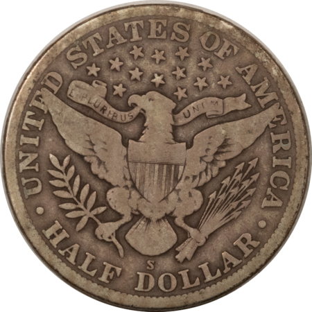 Barber Halves 1912-S BARBER HALF DOLLAR – PLEASING CIRCULATED EXAMPLE!