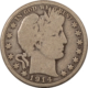 Barber Halves 1913 BARBER HALF DOLLAR – NICE PLEASING CIRCULATED EXAMPLE, KEY-DATE!