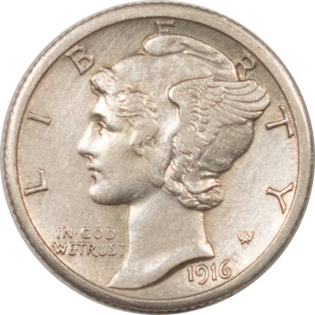 Mercury Dimes 1916-S MERCURY DIME – UNCIRCULATED BUT CLEANED!