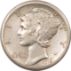 Mercury Dimes 1916 MERCURY DIME – HIGH GRADE, NEARLY UNCIRCULATED, LOOKS CHOICE W/ FULL BANDS!