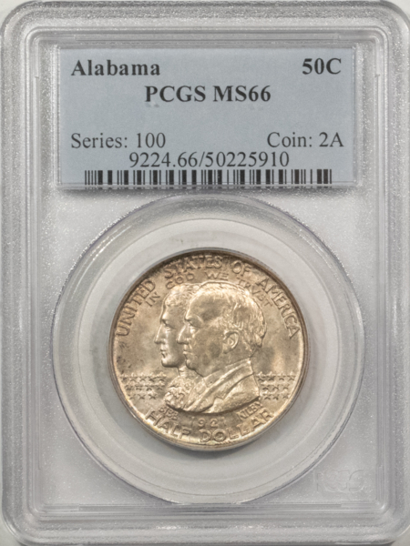 New Certified Coins 1921 ALABAMA COMMEMORATIVE HALF DOLLAR – PCGS MS-66, FRESH & PREMIUM QUALITY!