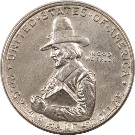 New Store Items 1920 PILGRIM COMMEMORATIVE HALF DOLLAR – HIGH GRADE EXAMPLE!