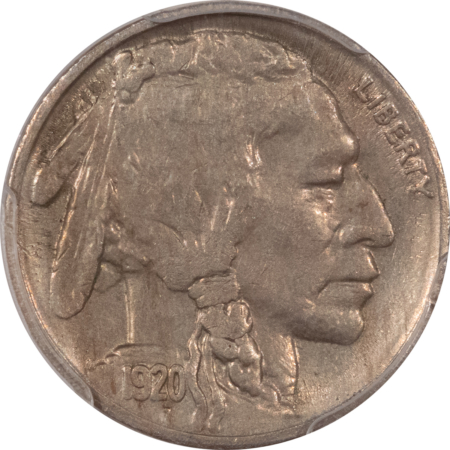 Buffalo Nickels 1920-S BUFFALO NICKEL – PCGS AU-53, NICE ORIGINAL!