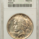 New Certified Coins 1922 $1 PEACE DOLLAR – PCGS MS-63, OLD GREEN HOLDER, PREMIUM QUALITY!