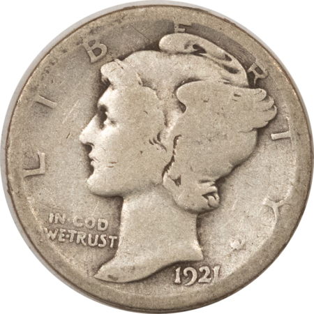 Mercury Dimes 1921-D MERCURY DIME – KEY-DATE!