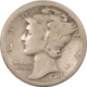 Mercury Dimes 1918-S MERCURY DIME – HIGH GRADE EXAMPLE BUT THOROUGHLY CLEANED!