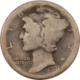 Mercury Dimes 1921 MERCURY DIME – FILLER, KEY-DATE!