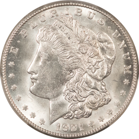 Morgan Dollars 1921-S $1 MORGAN DOLLAR – PCGS MS-65, BLAST WHITE & FLASHY!