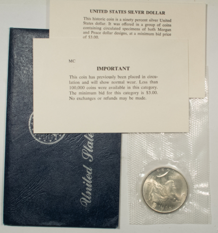 New Certified Coins 1922 $1 PEACE DOLLAR GSA BLUE SOFT PACK – NICE BRILLIANT UNCIRCULATED!