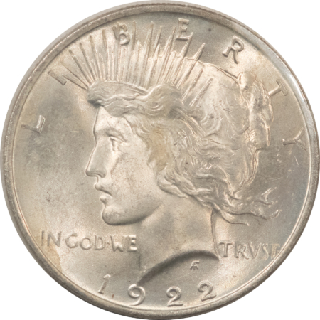 New Certified Coins 1922 $1 PEACE DOLLAR GSA BLUE SOFT PACK – NICE BRILLIANT UNCIRCULATED!