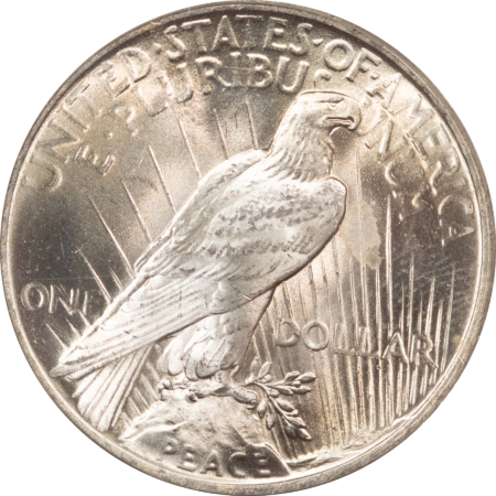 New Certified Coins 1922 $1 PEACE DOLLAR – PCGS MS-63, OLD GREEN HOLDER, PREMIUM QUALITY!