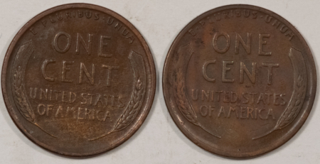 Lincoln Cents (Wheat) 1922-D 1924-D LINCOLN CENTS, LOT OF 2 – BOTH ARE MID-HIGH GRADE CIRCS, CLEANED!