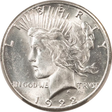 New Certified Coins 1922-S $1 PEACE DOLLAR – PCGS MS-63, WELL-STRUCK & PREMIUM QUALITY!