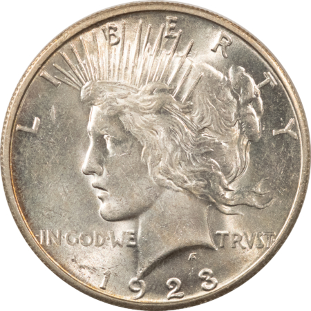 New Store Items 1923-S $1 PEACE DOLLAR – FLASHY HIGH GRADE, NEARLY UNCIRCULATED, LOOKS CHOICE!