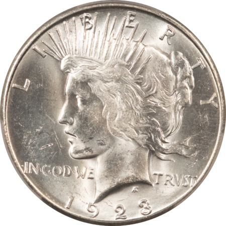 New Certified Coins 1923-S $1 PEACE DOLLAR – PCGS MS-64 BLAZING WHITE!