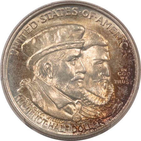 New Certified Coins 1924 HUGUENOT COMMEMORATIVE HALF DOLLAR – PCGS MS-67, GORGEOUS, PREMIUM QUALITY!