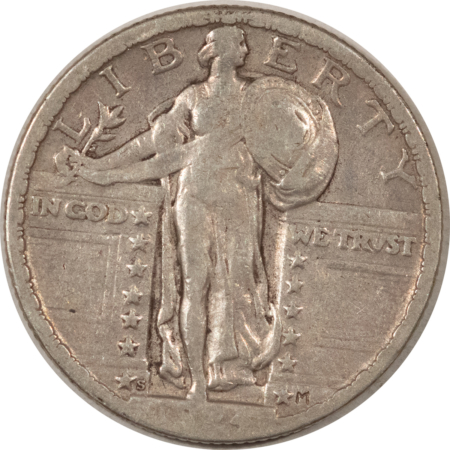 New Store Items 1924-S STANDING LIBERTY QUARTER – VF+ BUT TYPICAL SOFT DATE!