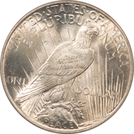 New Certified Coins 1925 $1 PEACE DOLLAR – PCGS MS-63, OLD GREEN HOLDER, PRETTY & PREMIUM QUALITY!