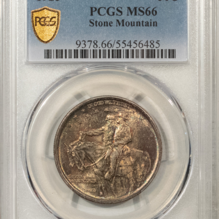 New Certified Coins 1925 STONE MOUNTAIN COMMEM HALF DOLLAR – PCGS MS-66 PRETTY, PREMIUM QUALITY!