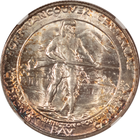 New Certified Coins 1925 FORT VANCOUVER COMMEMORATIVE HALF DOLLAR – NGC MS-63, PRETTY!