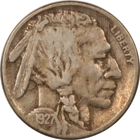 Buffalo Nickels 1927-S BUFFALO NICKEL – PLEASING CIRCULATED EXAMPLE!