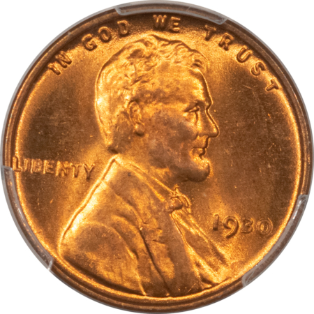 Lincoln Cents (Wheat) 1930 LINCOLN CENT – PCGS MS-65 RD