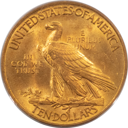 $10 1932 $10 INDIAN GOLD EAGLE – PCGS MS-62, FRESH & LUSTROUS!