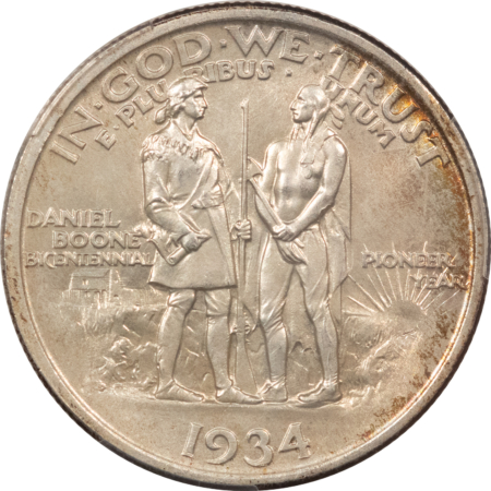 New Certified Coins 1934 BOONE COMMEMORATIVE HALF DOLLAR – PCGS MS-67, SUPERB ORIGINAL GEM!