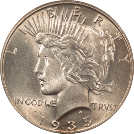 New Certified Coins 1935 PEACE DOLLAR – ANACS AU-58, LOOKS UNCIRCULATED!