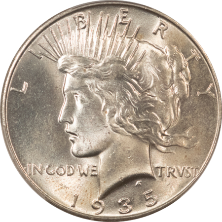 New Certified Coins 1935 $1 PEACE DOLLAR – PCGS MS-64, ORIGINAL & LUSTROUS!