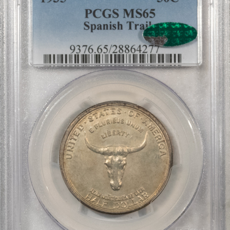 CAC Approved Coins 1935 SPANISH TRAIL COMMEM HALF DOLLAR – PCGS MS-65, 66+ QUALITY, FRESH, PQ, CAC!