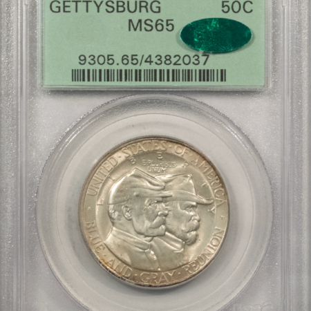 CAC Approved Coins 1936 GETTYSBURG COMMEMORATIVE HALF DOLLAR – PCGS MS-65, FRESH, PQ++, OGH & CAC!