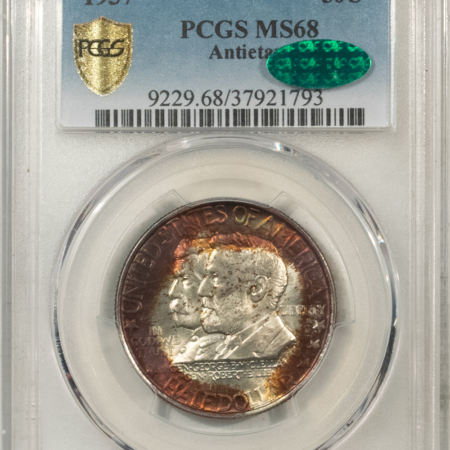 CAC Approved Coins 1937 ANTIETAM COMMEMORATIVE HALF DOLLAR – PCGS MS-68, AMAZING! CAC APPROVED!