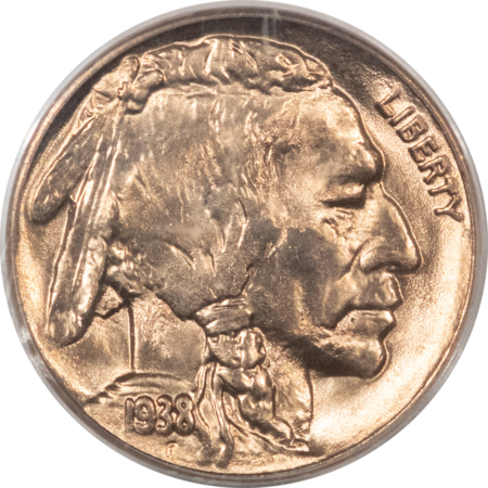 Buffalo Nickels 1938-D BUFFALO NICKEL – PCGS MS-66, VIRTUALLY SUPERB!