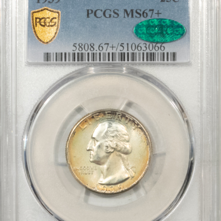 CAC Approved Coins 1939 WASHINGTON QUARTER – PCGS MS-67+, STUNNING, PRISTINE & CAC APPROVED!