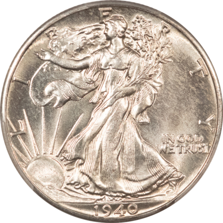 New Certified Coins 1940 WALKING LIBERTY HALF DOLLAR – PCGS MS-64