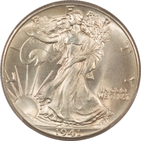 New Certified Coins 1941 WALKING LIBERTY HALF DOLLAR – PCGS MS-66, FRESH & PREMIUM QUALITY!