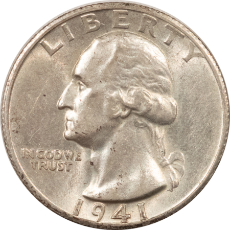 New Store Items 1941-S WASHINGTON QUARTER – HIGH GRADE, NEARLY UNCIRCULATED LOOKS CHOICE!